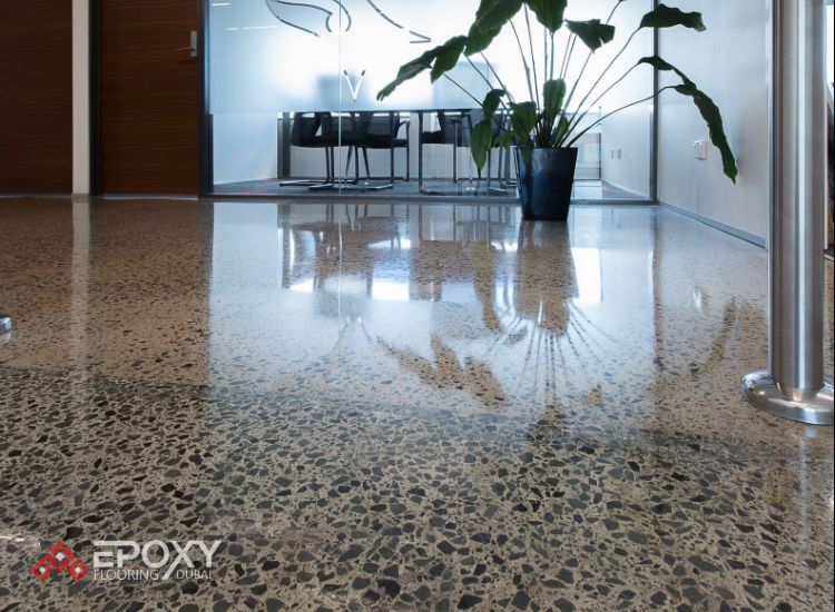 Concrete floor polish
